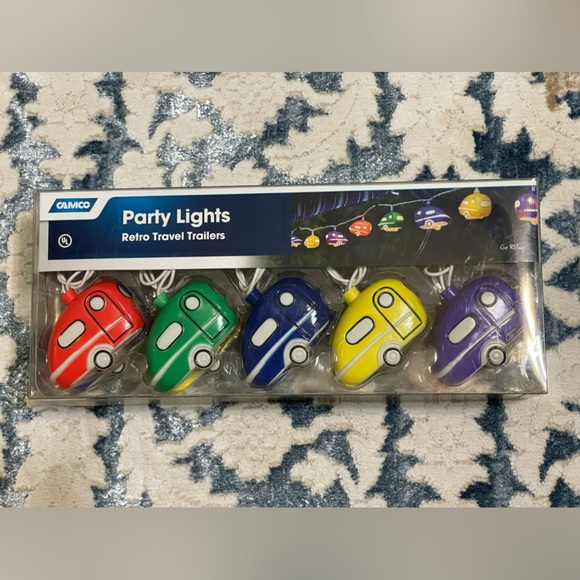CAMCO Other - NIB RETRO TRAVEL TRAILER STRING LIGHTS,LED PARTY LIGHTS 8 FOOT 10 LIGHTS CAMCO